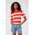 Rouge Grenadine/Rose Lilac Wide Stripe