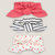 Red+ Navy + Ecru
