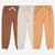 Orange + beige meliert + braun