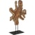 Teck Naturel Et Socle Noir