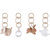 Ecru, Blanc, Marron