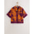 Imprimé À Bordure Exotique Orange/Bordeaux