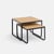 Metal Preto/Carvalho