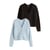 Bleu Clair/Brun Chocolat