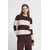 Marron Chicory Coffee White Stripe