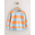 Rayures Orange Et Bleues