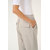 Beige Feather Gray Melange Pinstripe