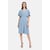 Robe évasée Vera Moda - Taille M, Bleu, Style Wrap, Occasion Très Bon état