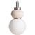 Blanc Opale Beige Marbré Et Argent Mat