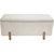 Beige Bouclette Pieds Bois Naturel