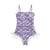 Disty Floral Bleu Marine/Rouge