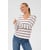 Blanc Rouge Chalk/Port Stripe
