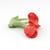 Rouge Avec Tige Vert Nacré