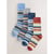 Rayures Ombrées Bleues/Rouges/Grises