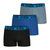 Zwart + blauw + grijs