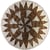 Beige Naturel Avec Motifs Blancs