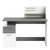 Blanc Mat/Gris Fonce