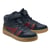 Navy blue/red