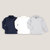 Navy Blue + Gray Chiné + Ecru