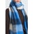 Bleu Blue Check Scarf