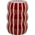 Rouge Brillant Rayé Rose