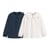 T-shirt Fille Brodé Johnnie Boden - Col Claudine Bleu Marine - Taille 8 Ans - 100% Coton - Occasion En Excellent état