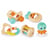 Beige, Vert D'Eau, Orange
