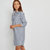 Gestreept Blauw/Wit