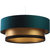 Satin Vert Bouteille Intérieur Doré Ruban De Dentelle