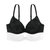 Dentelle noir/uni blanc