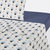 Blanco/Estampado Azul