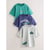 Bleu/Gris/Vert