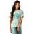 Turquoise Pâle Imprimé