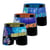 Noir/Bleu/Violet/Orange/Vert/Rouge