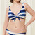 Gestreept blauw