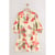 Floral Écru/Crème Et Rouge