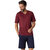 Bedrukt bordeaux + marine