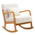 Fauteuil à Bascule Pour Enfant Quax - Blanc Cassé, Bois De Bouleau, Pour 2 à 5 Ans (70 Kg Max)
