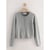 Bouton Coeur Gris