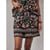 Imprimé Floral Rose Marine