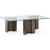 Bronze Vieilli Et Verre Transparent