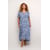 Bleu Blue Indigo White Marbel
