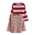 Rayure Rose/Marron