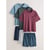 Bleu/Vert Sauge/Rose