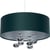 Vert Bouteille Satin Et Argent Mat