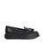 Black-Rept Print Leather