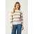 Blanc/Beige Rayures Chalk/Feather Grey Bold Stripe