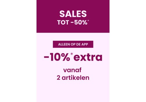 10 EXTRA* ALLEEN OP DE APP