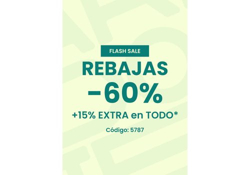 Rebajas hasta -60% +15% EXTRA en TODO*