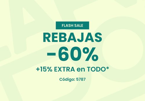 Rebajas hasta -60% +15% EXTRA en TODO*